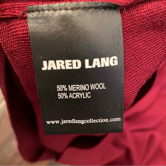 Jared Lang made in Turkey merino wool blend vneck sweater lightweight size M - Picture 5 of 6